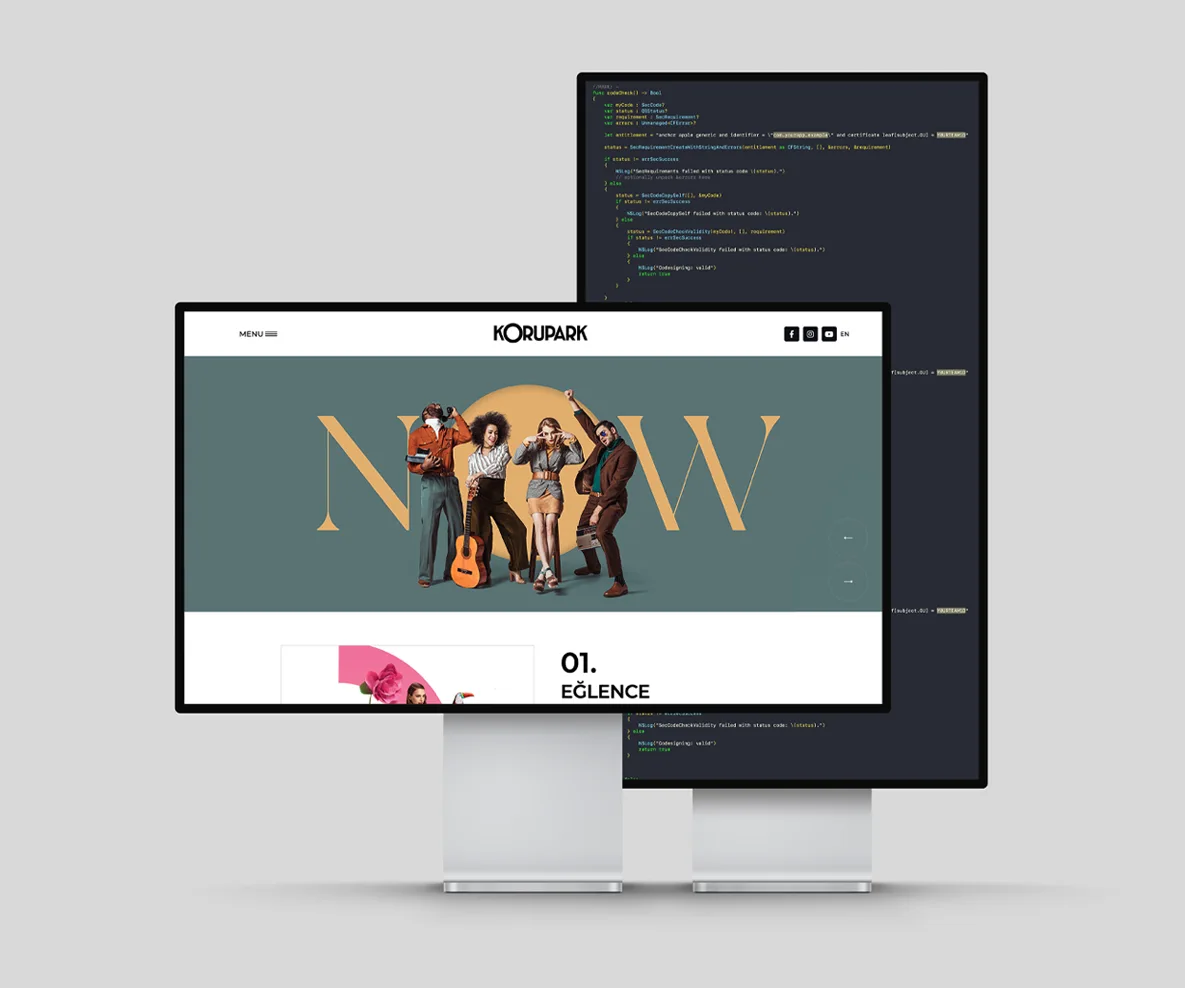 Korupark Alışveriş Merkezi - Web Sitesi Çalışması